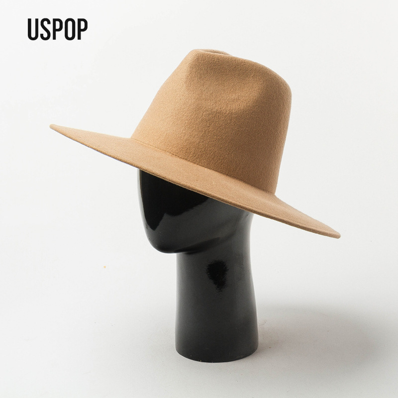 USPOP Autumn Winter Fashion Pl - Fedora Hat Wool recension och pris