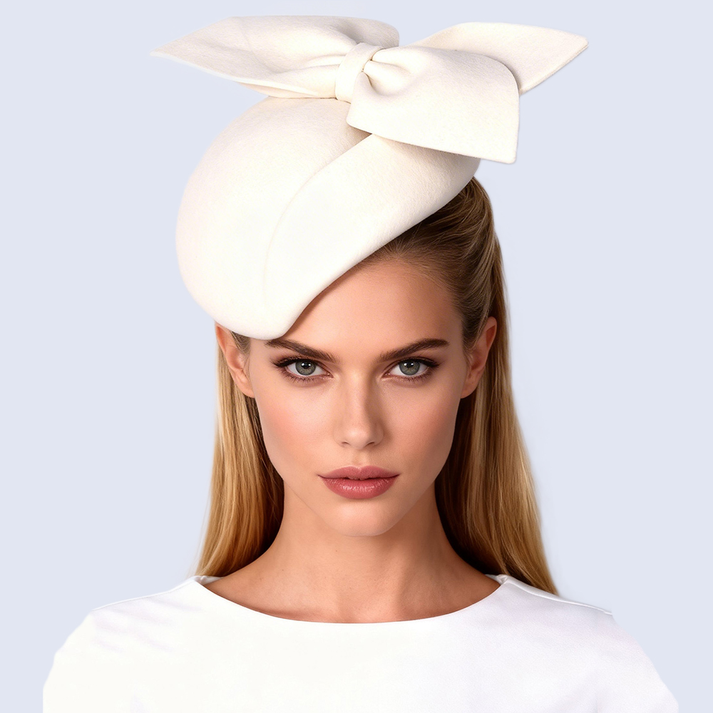 FS Black White Wool Fascinator - Beret French Wool recension och pris