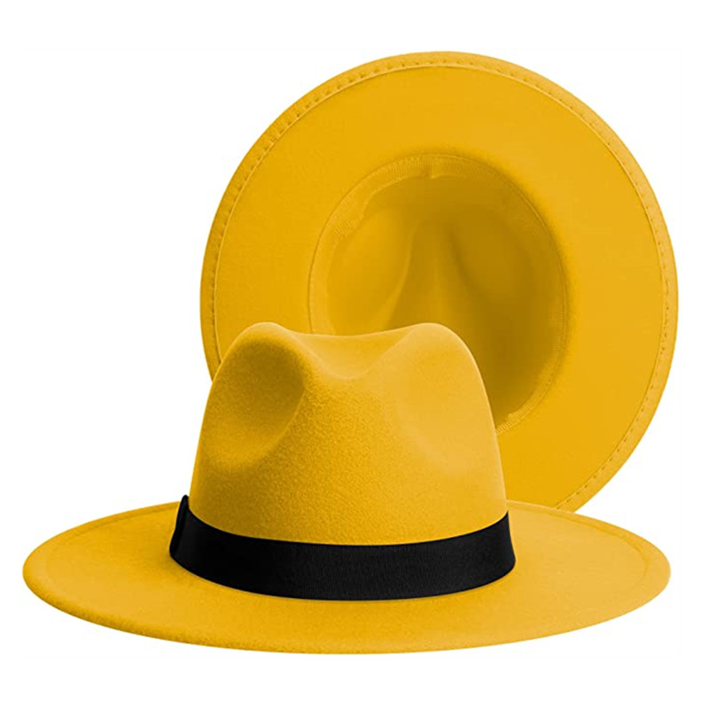 Women Winter Classic Patchwork - Fedora Hat Wool recension och pris