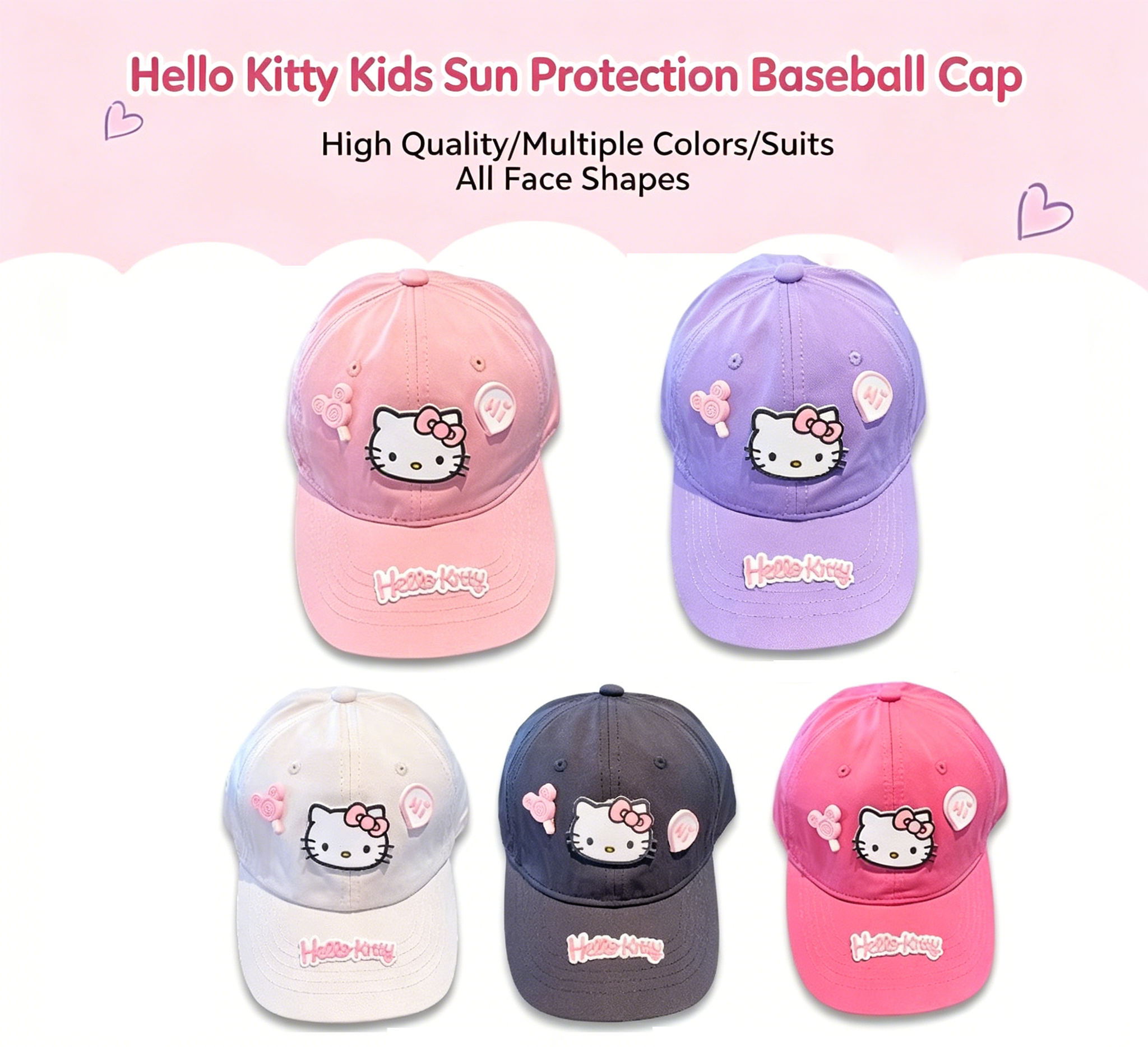 Hello Kitty Baseball Cap for T - Sun Hat Wide Brim recension och pris