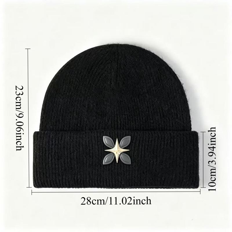 Unisex Oversized Slouchy Fit S - Beanie Cuffed Knit recension och pris