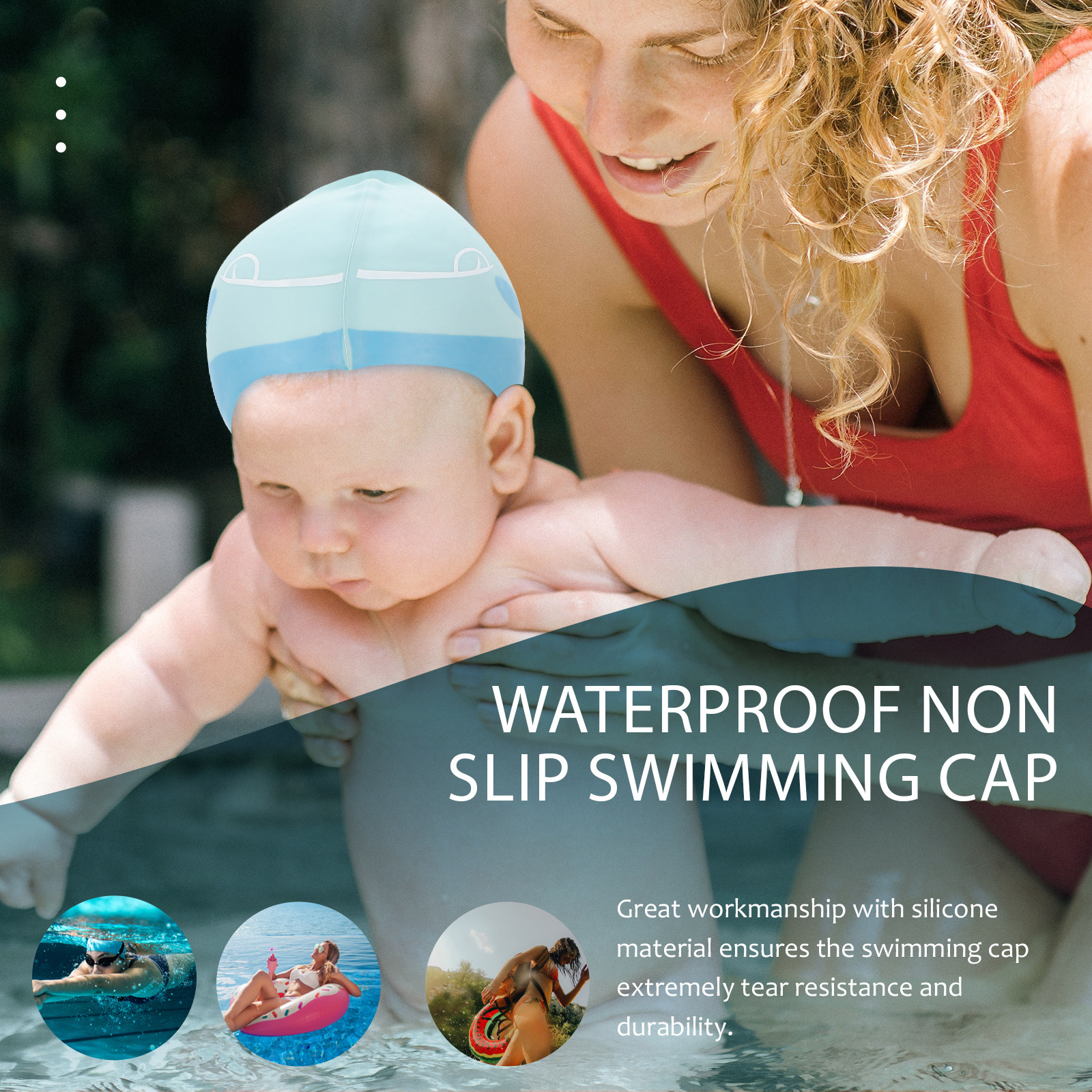 Silicone Cartoon Swimming Hat  - Swim Hat Silicone recension och pris