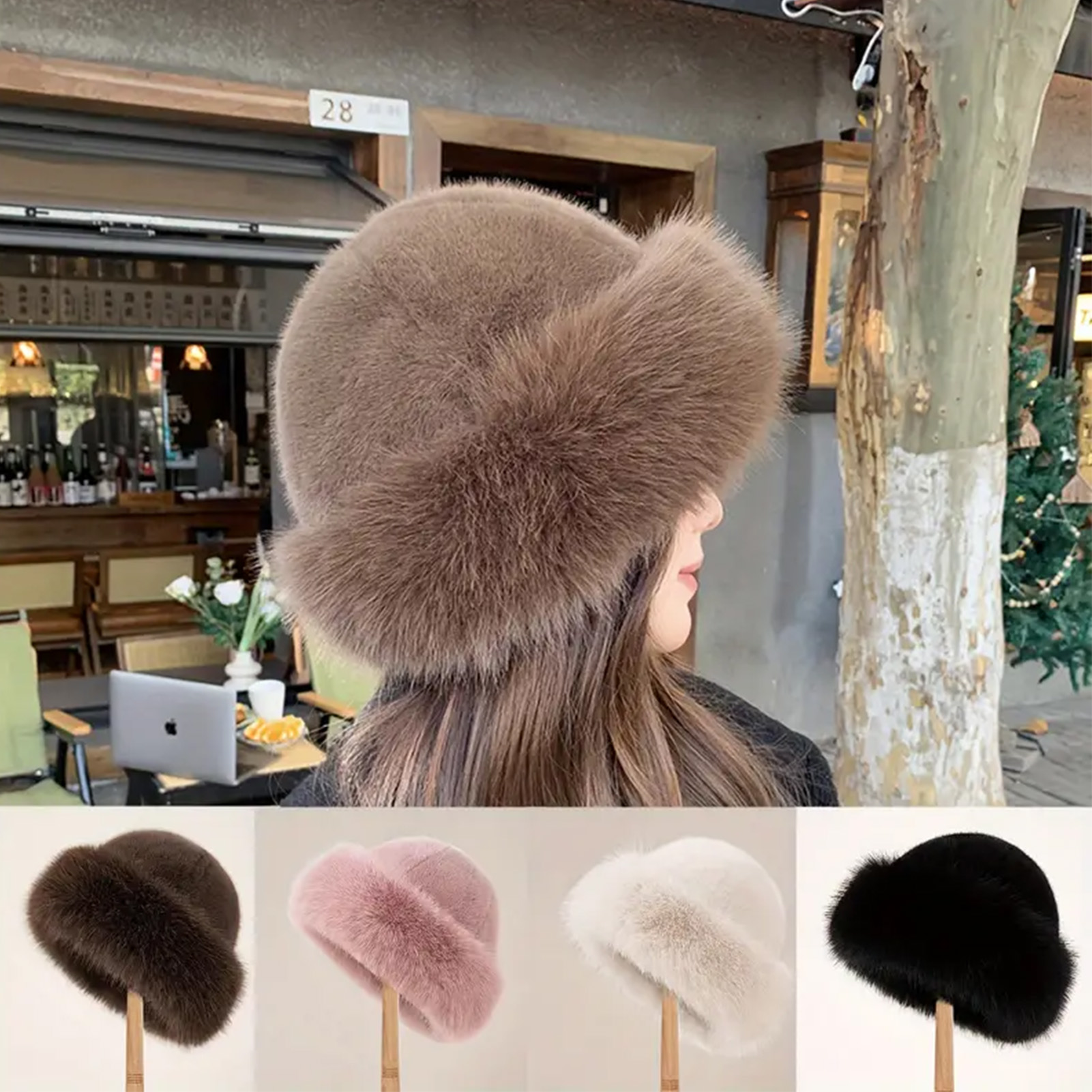 Thicken Plush Warm Fur Hat Flu - Winter Trapper Hat recension och pris