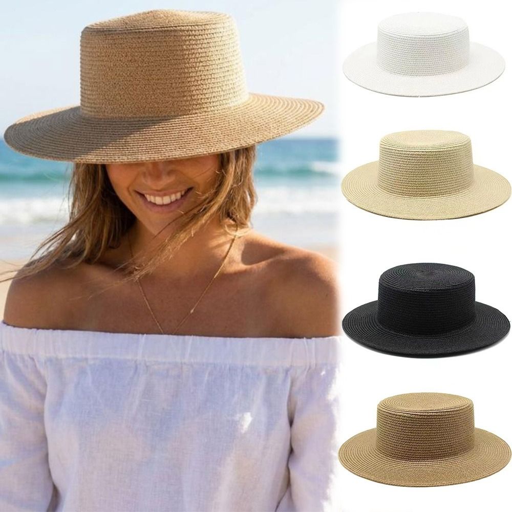 Fashionable Wide Brim Straw Ha - Cowboy Hat Straw recension och pris