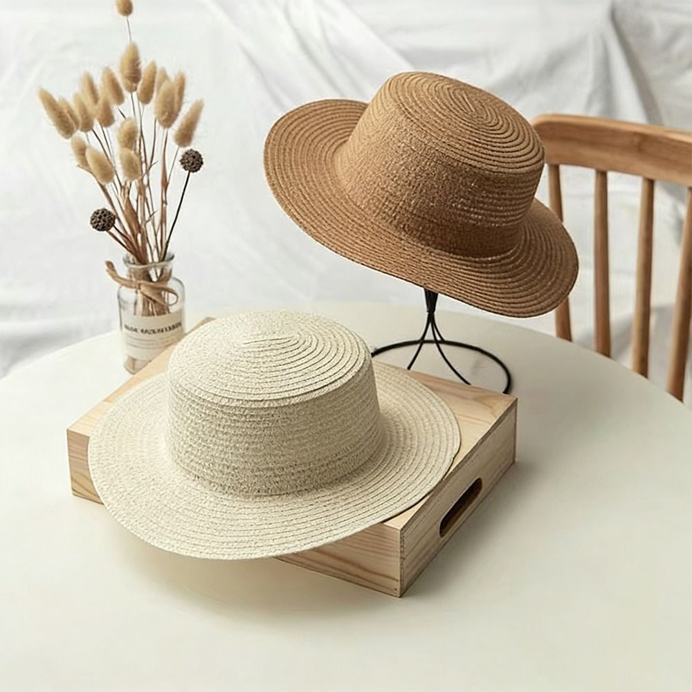 Fashionable Wide Brim Straw Ha - Cowboy Hat Straw recension och pris