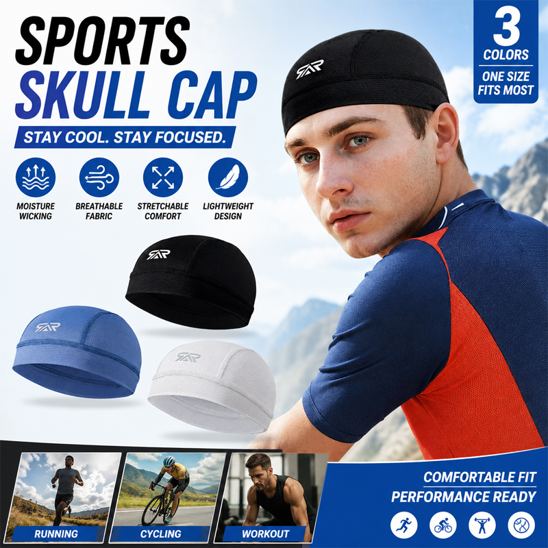 New Men's Cooling Skull Cap fo - Skull Cap Helmet Liner recension och pris