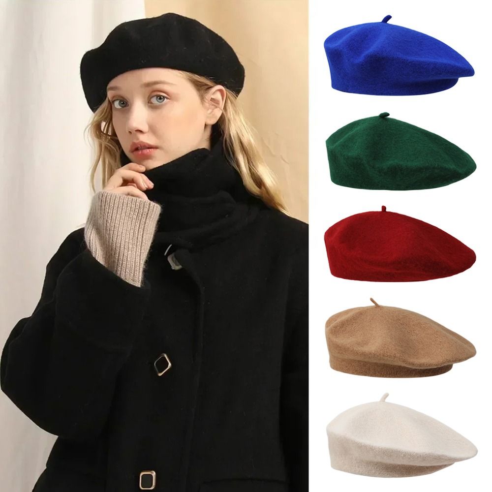 Autumn Winter Warm Wool Berets - Beret French Wool recension och pris